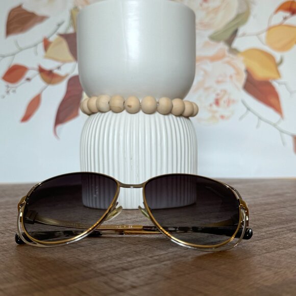 Michael Kors Silver and Gold Semi-Cat Eye Sunglasses - Picture 2 of 9